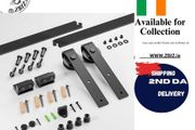 Sliding Barn Door Kit 6FT/183CM Black Heavy Duty