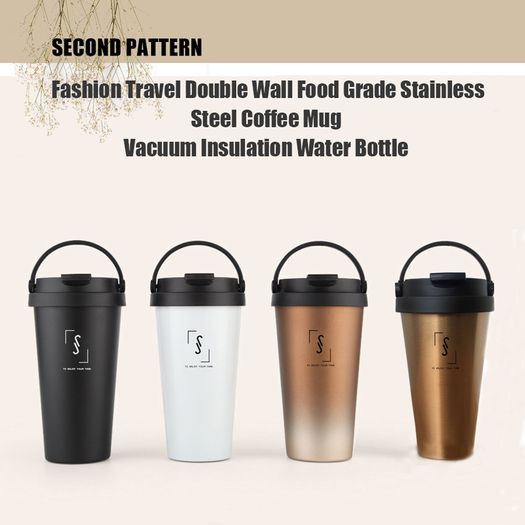 Fashion Travel Double Wall Food Grade Stainless Steel Coffee Mug Vacuum Insulation