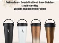 main image for ad Fashion Travel Double Wall Food Grade Stainless Steel Coffee Mug Vacuum Insulation