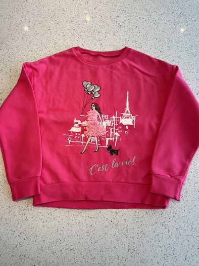 Girls Jumper / Sweatshirt -  AGE:9 - AS NEW