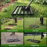 Lawn Leveling Rake  Level Your Lawn 3X Faster, 43x25cm,Perfect Weight Balance, Heavy Duty Gardening Tools with Adjustable Handle, Not Too Heavy,Not Too Small,Easy for Soil & Sand Spreading for Garden Image 4