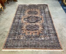 FLASH SALE ! Was 850 now 680 ! Hand Knotted Wool &  Silk Iranian Rug Signed