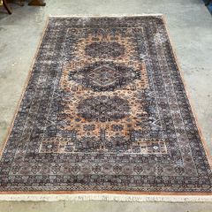 FLASH SALE ! Was 850 now 680 ! Hand Knotted Wool &  Silk Iranian Rug Signed