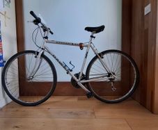 Dawes Discovery 201 Mens Hybrid Bike with mudguards and lock