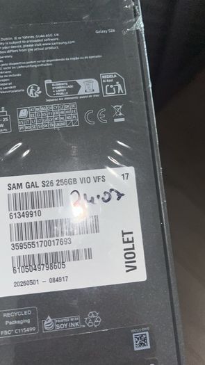 Samsung s26 256gb new