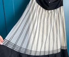 Coast cream & black skirt. Size 12