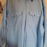Sky Blue 100% Cotton Shirt , Size 16 , Perfect Condition Image 2