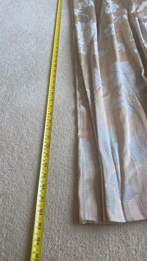 Bronze & Blue Custom Made Curtains and Tie Backs