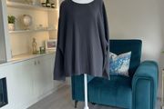 Ladies Long Sleeved Charcoal Grey Pleated Top from Autograph