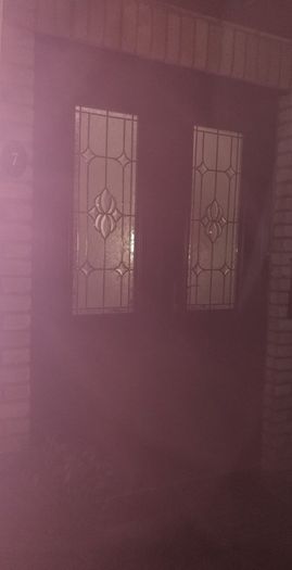 front doors with stained glass