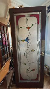stained glass door
