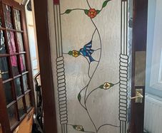 stained glass door
