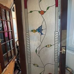 stained glass door