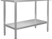 Kitchen Work Table 120x60x85 cm Stainless Steel