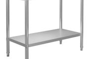 Kitchen Work Table 120x60x85 cm Stainless Steel
