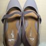 womens CLARKS CAPRICORN SKYW wedges shoes purple taupe patent Size UK 7 E EU 41 boxed Image 10