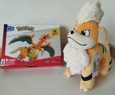 Pokemon Bundle  Charizard Set + Growlithe Plush