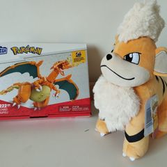 Pokemon Bundle  Charizard Set + Growlithe Plush