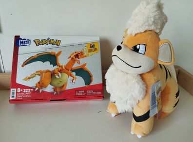 Pokemon Bundle  Charizard Set + Growlithe Plush