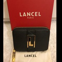 LANCEL Black Wrap Around Zip Purse