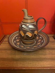 Denby Mid-Century Style Jug & Basin