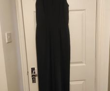 Reiss Black Sleeveless Jumpsuit