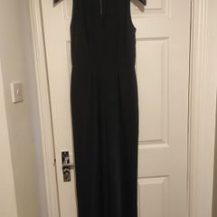 Reiss Black Sleeveless Jumpsuit