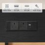 Slim Console Table with Adjustable Height (63.5-83.5 cm), Behind Sofe Table with Charging Station, 100 cm Narrow Console Table for Hallway, Living Room, Bedroom, Black Image 8