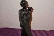 African girl with horn statue