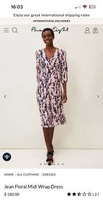 New Phase Eight Wrap Dress - Size 12