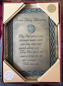Irish Celtic Art Baby Blessing