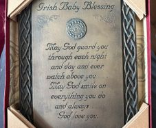 Irish Celtic Art Baby Blessing