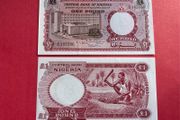 Nigeria  1  Pound  1967  Pick  8a.  ( Uncirculated )