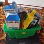 Garage & Household Clearance Job Lot. Vintage Lights, Darts, Clock & Storage Tub Image 2