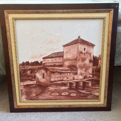 Vintage Painting of a Building/ House
