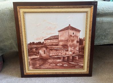 Vintage Painting of a Building/ House