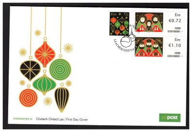 2016 Ireland Christmas Commemorative Stamps An Post First Day Cover (FDC)