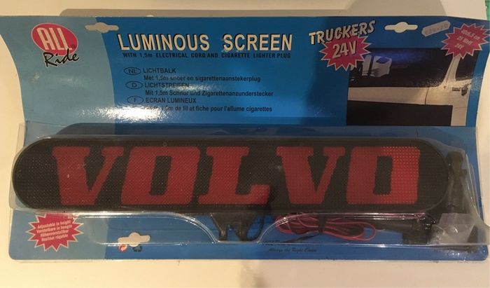 24 volt Volvo windscreen sign