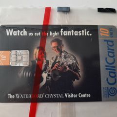 Mint Waterford crystal call card in wrapping
