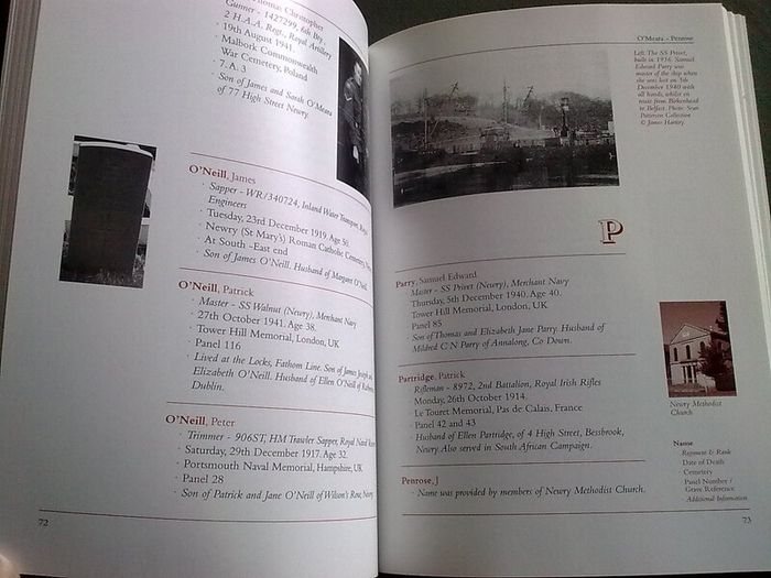 Newry's War Dead N. Ireland Newry Down Armagh local history WW1 WW2