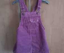 Zara Girls Purple Mauve dungaree Dress