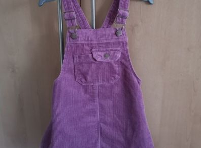 Zara Girls Purple Mauve dungaree Dress
