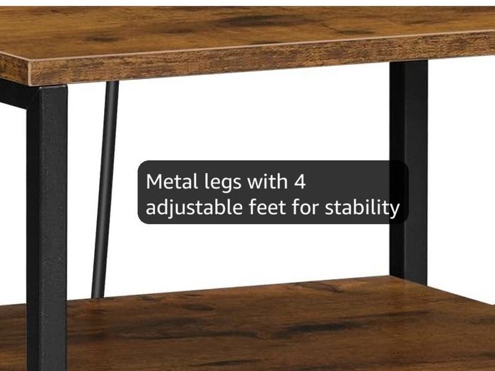 Bedside Table with Charging Station, Side Table with 2 USB Ports and Outlet