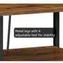 Bedside Table with Charging Station, Side Table with 2 USB Ports and Outlet Image 2
