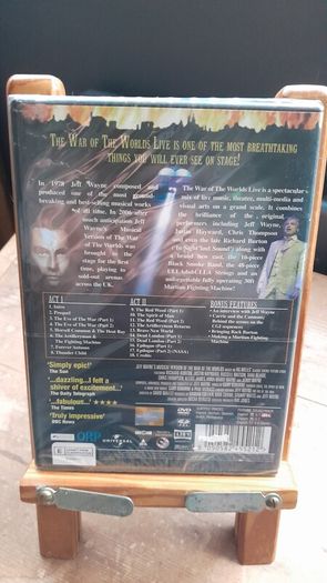 Jeff Wayne's The War Of The Worlds - Live On Stage - New & Sealed DVD