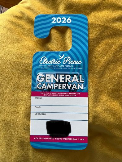 Electric picnic 2026 - Campervan/Caravan pass
