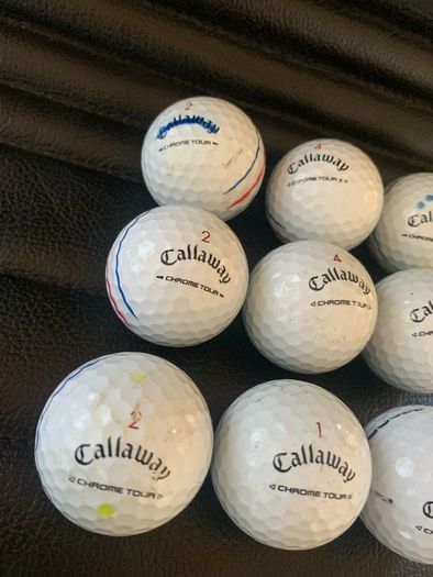 (9) Callaway triple track ChromeTour golf balls