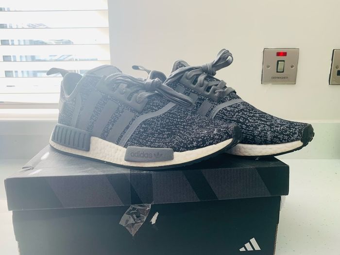 adidas NMD_R1 Glitch Camo Grey / Black (Size UK 8 / EU 42)