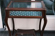 Vintage French Rococo Style Bijouterie / Glazed Vitrine Table