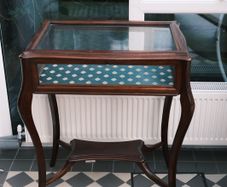 Vintage French Rococo Style Bijouterie / Glazed Vitrine Table